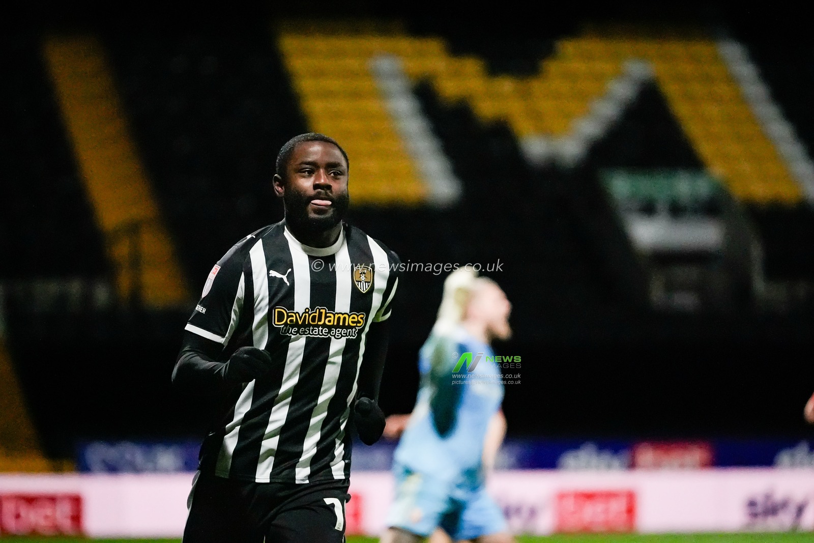 Matthew Dennis of Notts County celebrates his goal to make it 2-1 during the Sky Bet League Two match Notts County vs Swindon Town at Meadow Lane, Nottingham, United Kingdom on 27 January 2026

(Photo by Maynard Manyowa/News Images)