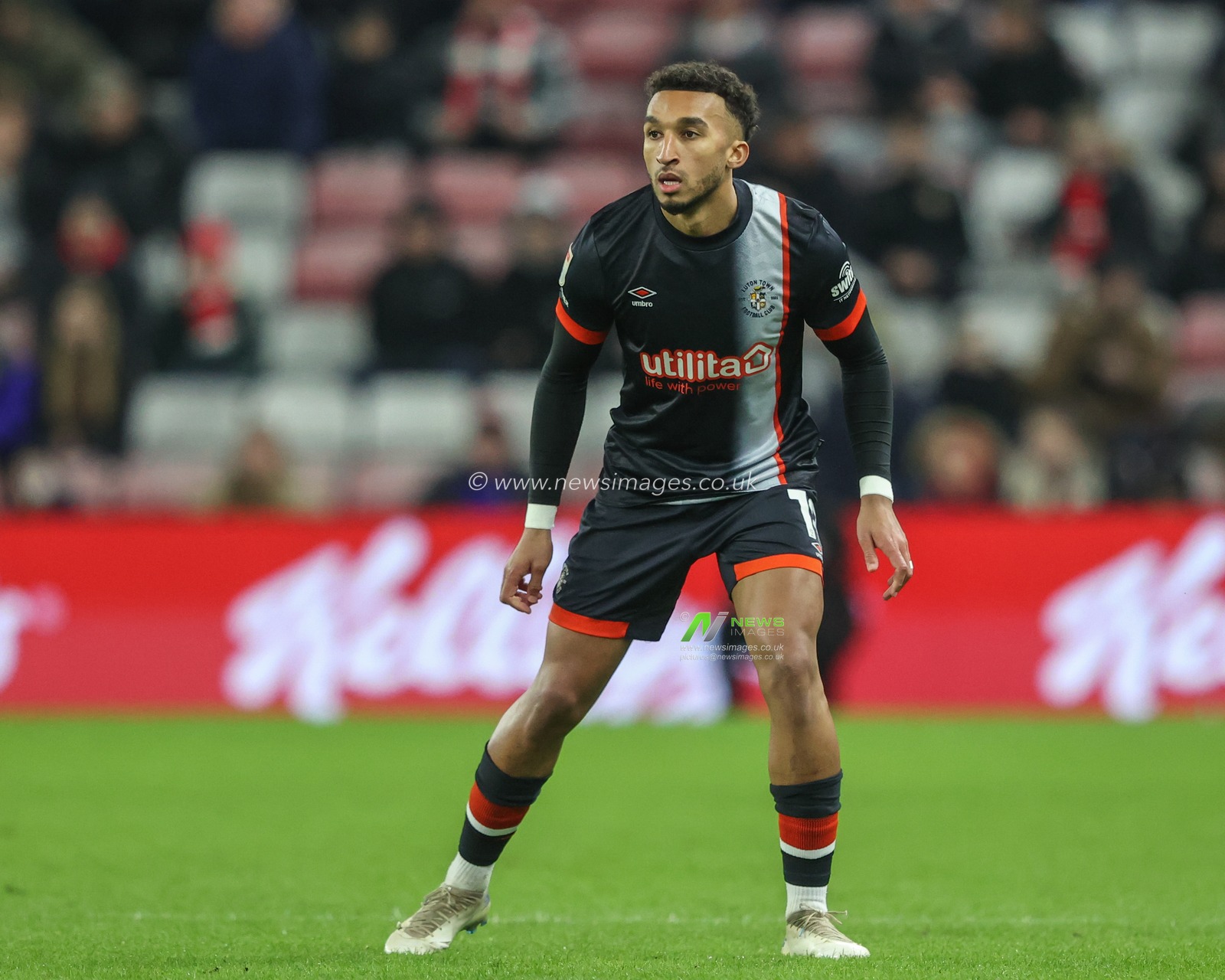 Jacob Brown of Luton Town during the Sky Bet Championship match Sunderland vs Luton Town at Stadium Of Light, Sunderland, United Kingdom, 12th February 2025

(Photo by Alfie Cosgrove/News Images)