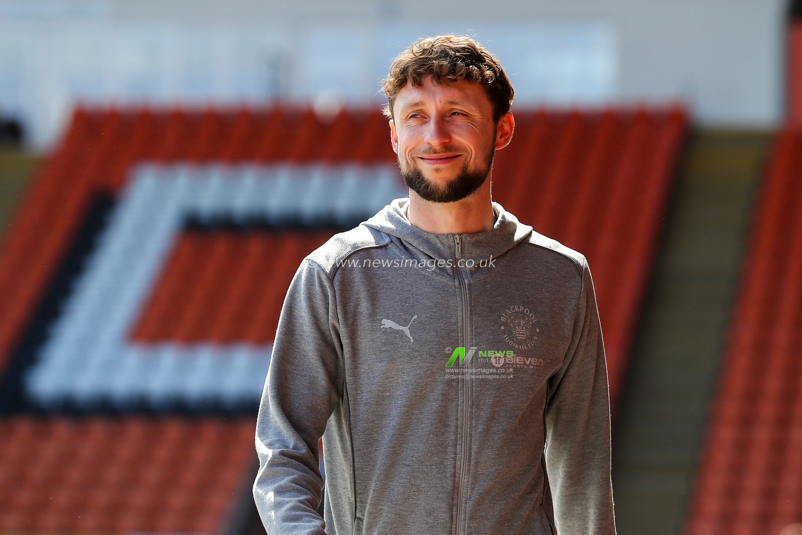 Matthew Pennington of Blackpool arrives ahead of the Sky Bet League 1 match Blackpool vs Bristol Rovers at Bloomfield Road, Blackpool, United Kingdom, 3rd May 2025

(Photo by Gareth Evans/News Images)