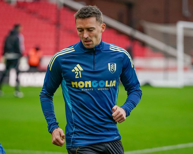 Timothy Castagne of Fulham in the pregame warmup session  during the Emirates FA Cup 4th Round  match Stoke City vs Fulham at Bet365 Stadium, Stoke On Trent, United Kingdom on 15 February 2026

(Photo by Maynard Manyowa/News Images)