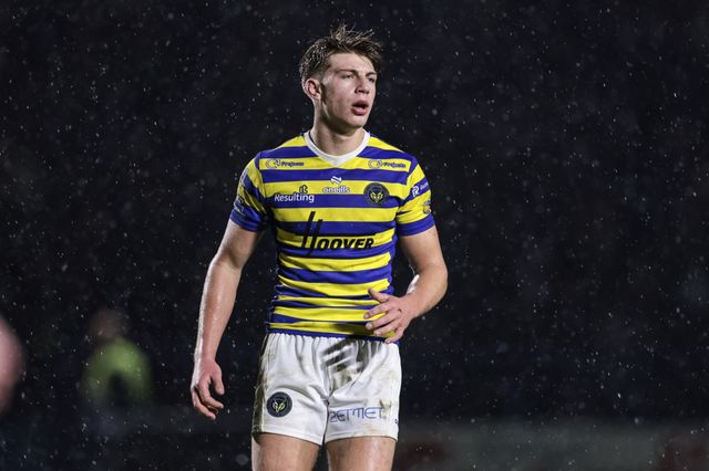 Ewan Irwin of Warrington Wolves during the Pre Season match Warrington Wolves vs Leigh Leopards at Halliwell Jones Stadium, Warrington, United Kingdom, 30th January 2026

(Photo by Mark Cosgrove/News Images)