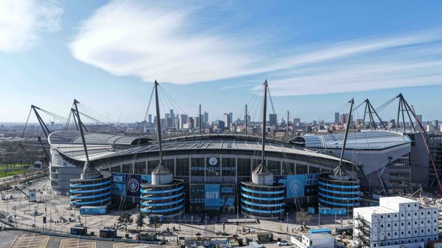 An aerial view of The City of Manchester Stadium during the UEFA Champions League last 16 second leg match Manchester City vs Real Madrid at The City of Manchester Stadium, Manchester, United Kingdom on 17 March 2026

(Photo by Mark Cosgrove/News Images)
