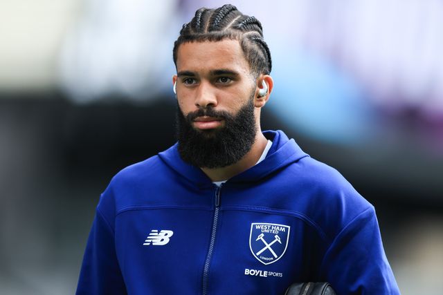 Jean-Clair Todibo of West Ham United arrives ahead of the Sky Bet Championship match Burnley vs West Ham United at Turf Moor, Burnley, United Kingdom on 16 August 2026

(Photo by Jorge Horsted/News Images)