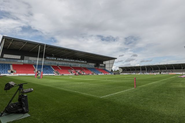 A general view of Salford Community Stadium during the Betfred Super League round 15 match Salford Red Devils vs Hull FC at Salford Community Stadium, Eccles, United Kingdom, 22nd June 2025

(Photo by Alfie Cosgrove/News Images)