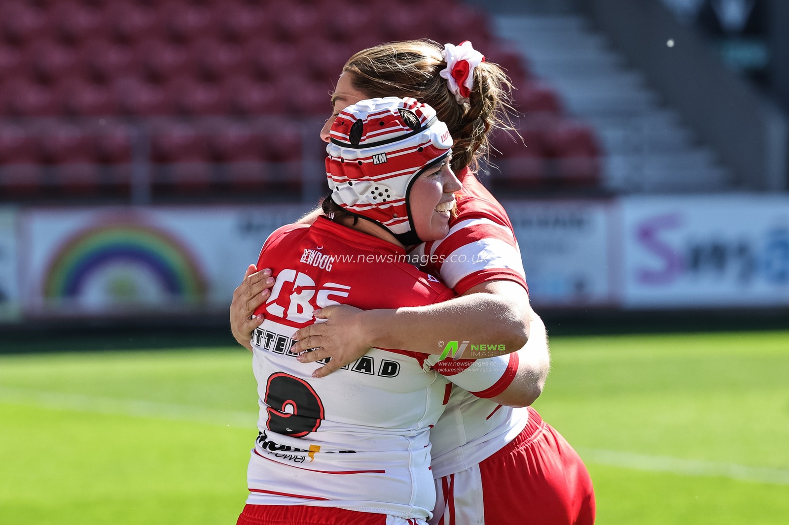 Katie Mottershead of St Helen’s goes over for a try during the Betfred Women's Challenge Cup Quarter Final match St Helens vs Barrow Raiders at The BrewDog Stadium, St Helens, United Kingdom on 25 April 2026

(Photo by Mark Cosgrove/News Images)