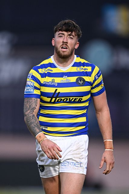 Matty Ashton of Warrington Wolves during the Betfred Super League round 22 match Bradford Bulls vs Warrington Wolves at Odsal Stadium, Bradford, United Kingdom on 08 August 2026

(Photo by Ben Roberts/News Images)