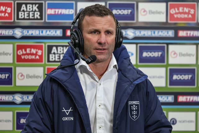 Willie Peters head coach of Hull KR speaks to Sky Sports Rugby League in the post match live TV broadcast during the Betfred Super League Round 4 match Huddersfield Giants vs Hull KR at Accu Stadium, Huddersfield, United Kingdom on 08 March 2026

(Photo by Mark Cosgrove/News Images)