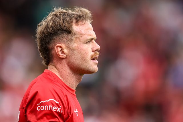 Joe Burgess of Hull KR in the pre-game warm up during the Betfred Super League round 18 match Hull KR vs Wakefield Trinity at Sewell Group Craven Park, Hull, United Kingdom on 11 July 2026

(Photo by Alfie Cosgrove/News Images)