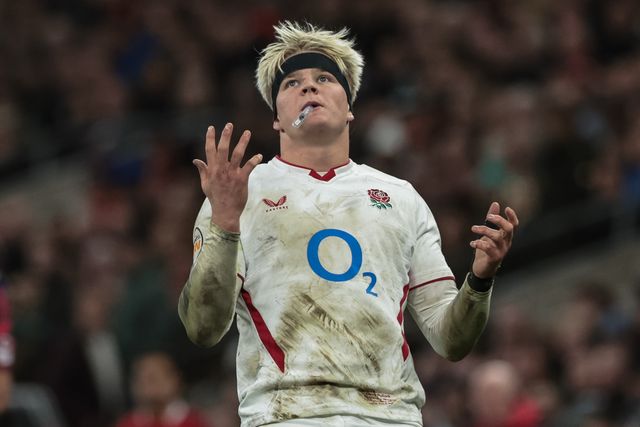 Henry Pollock of England reacts during the Guinness Six Nations 2026 match England vs Wales at Allianz Stadium, Twickenham, United Kingdom on 07 February 2026

(Photo by Mark Cosgrove/News Images)