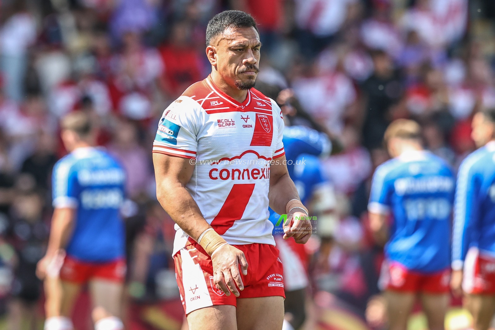 Peta Hiku of Hull KR of Wigan Warriors during the Betfred Challenge Cup Semi-final match Hull KR vs Catalans Dragons at LNER Community Stadium, York, United Kingdom, 10th May 2025

(Photo by Alfie Cosgrove/News Images)