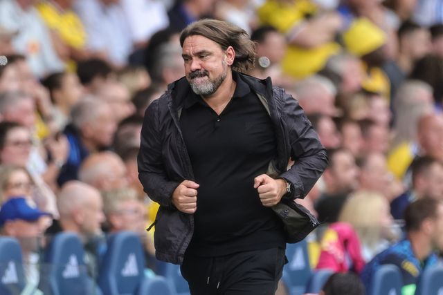 Daniel Farke manager of Leeds United run the the dressing room at half time one goal down during the Premier League match Leeds United vs Brentford at Elland Road, Leeds, United Kingdom on 30 August 2026

(Photo by Mark Cosgrove/News Images)