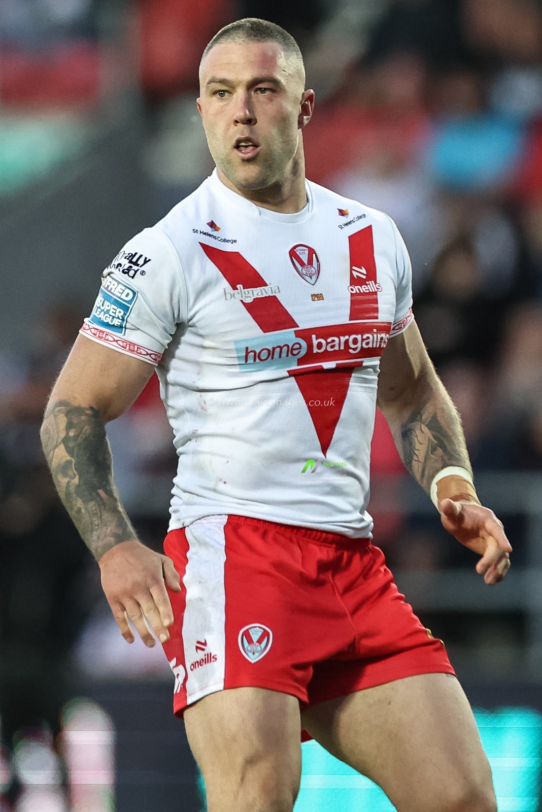 Curtis Sironen of St. Helens during the Betfred Super League Round 11 match St Helens vs Catalans Dragons at Totally Wicked Stadium, St Helens, United Kingdom, 15th May 2025

(Photo by Mark Cosgrove/News Images)