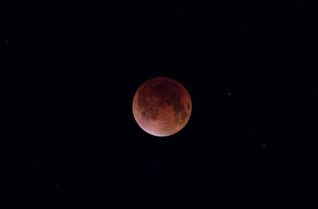 Blood Moon lunar eclipse from Kolkata , West Bengal / India