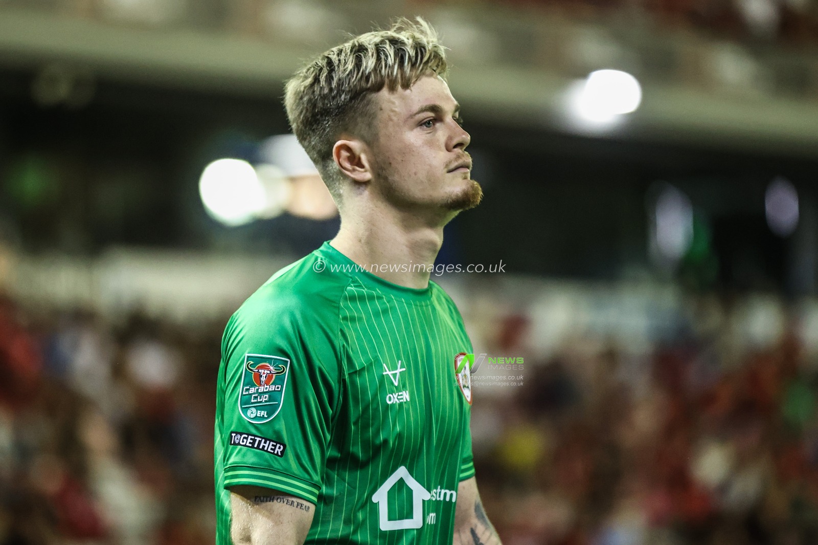 Murphy Cooper of Barnsley prepares for the penalty shootout during the Carabao Cup match Barnsley vs Fleetwood Town at Oakwell, Barnsley, United Kingdom, 13th August 2025

(Photo by Alfie Cosgrove/News Images)