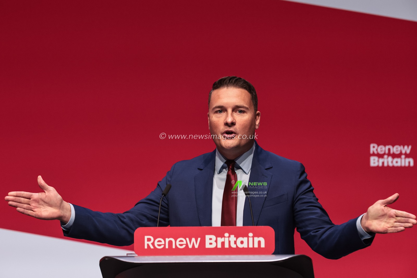 Wes Streeting MP, Secretary of State for Health and Social Care addresses the conference during the Labour Party Annual Conference 2025 Day 3 at The ACC, Liverpool, United Kingdom, 30th September 2025

(Photo by Mark Cosgrove/News Images)