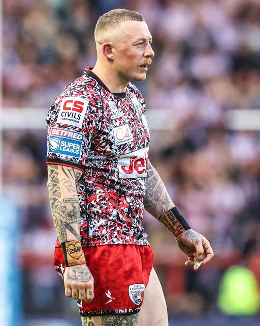 Josh Charnley of Leigh Leopards during the Betfred Super League round 12 match Leigh Leopards vs Hull FC at Leigh Sports Village, Leigh, United Kingdom on 22 May 2026

(Photo by Alfie Cosgrove/News Images)