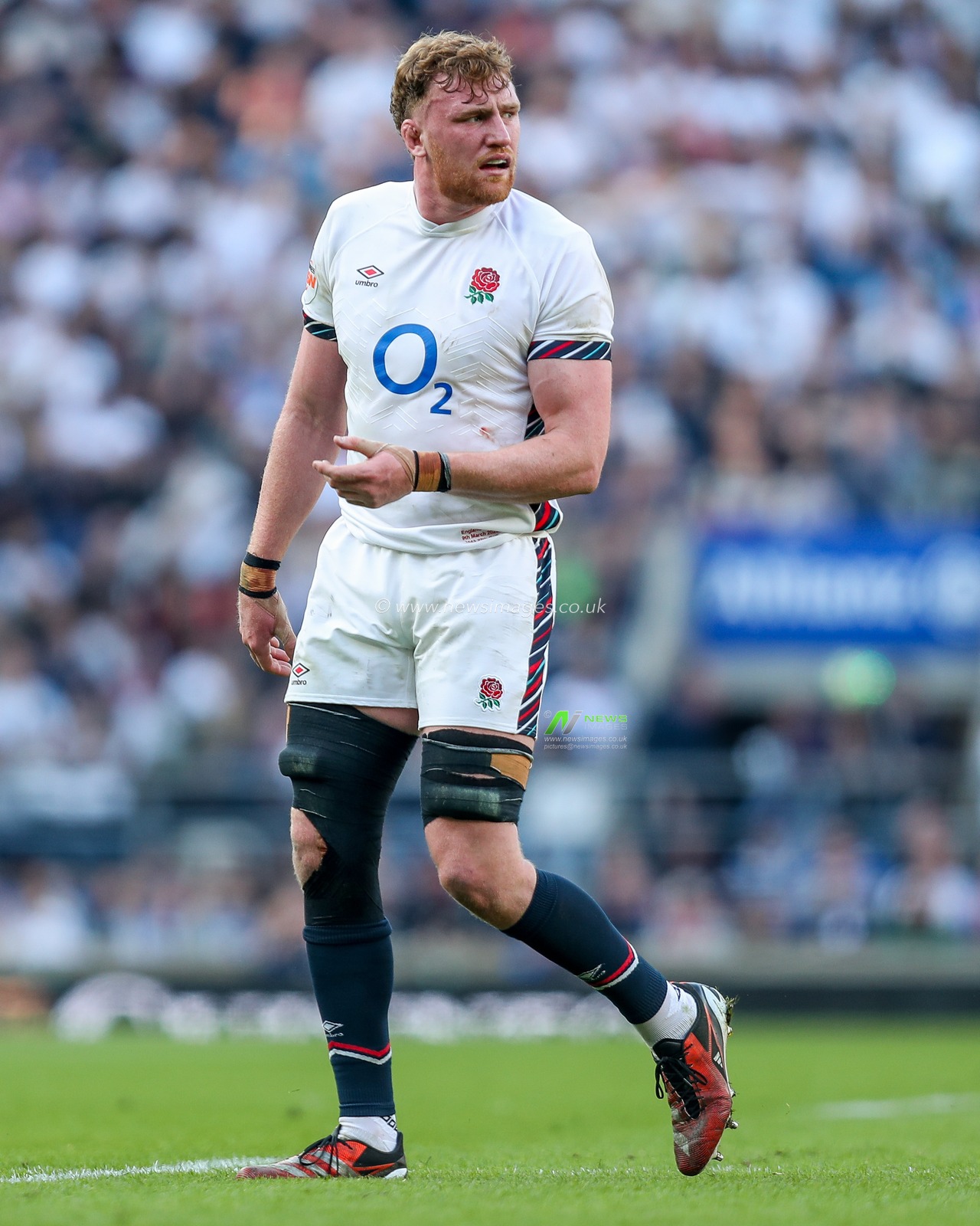 Ollie Chessum of England in action during the 2025 Guinness 6 Nations match England vs Italy at Allianz Stadium, Twickenham, United Kingdom, 9th March 2025

(Photo by Izzy Poles/News Images)
