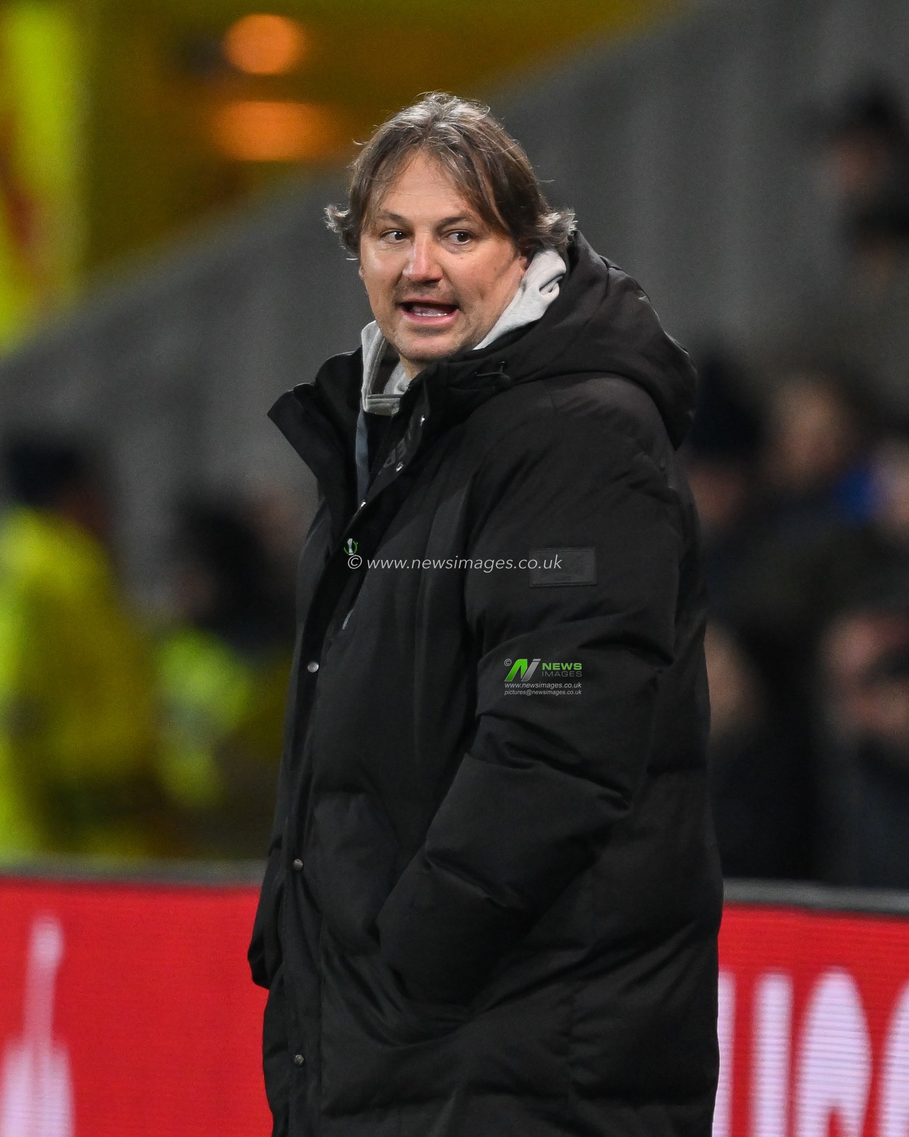 Craig Harrison Head coach of The New Saints F.C. during the UEFA Conference League - League Stage match The New Saints vs DjurgÃ¥rden at Croud Meadow, Shrewsbury, United Kingdom, 28th November 2024

(Photo by Craig Thomas/News Images)