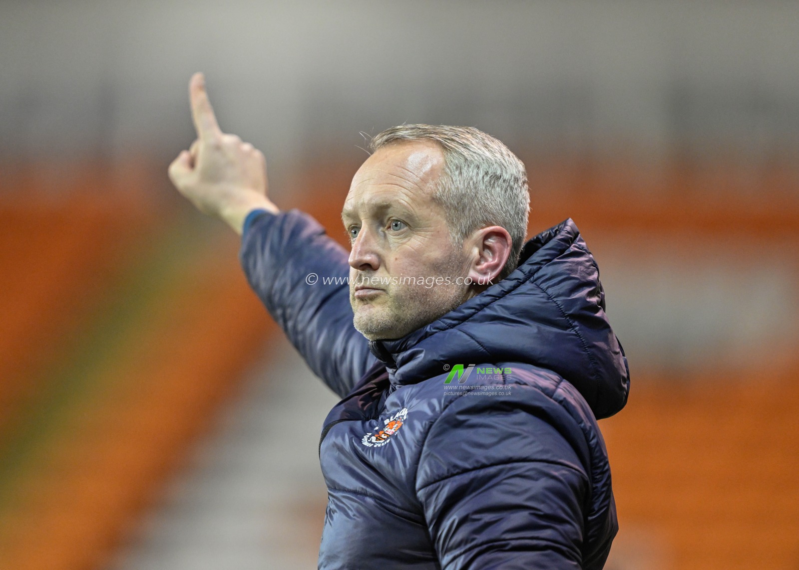 Neil Critchley manager of Blackpool, during the Bristol Street Motors Trophy Semi-Final match Blackpool vs Peterborough United at Bloomfield Road, Blackpool, United Kingdom, 20th February 2024

(Photo by Cody Froggatt/News Images)