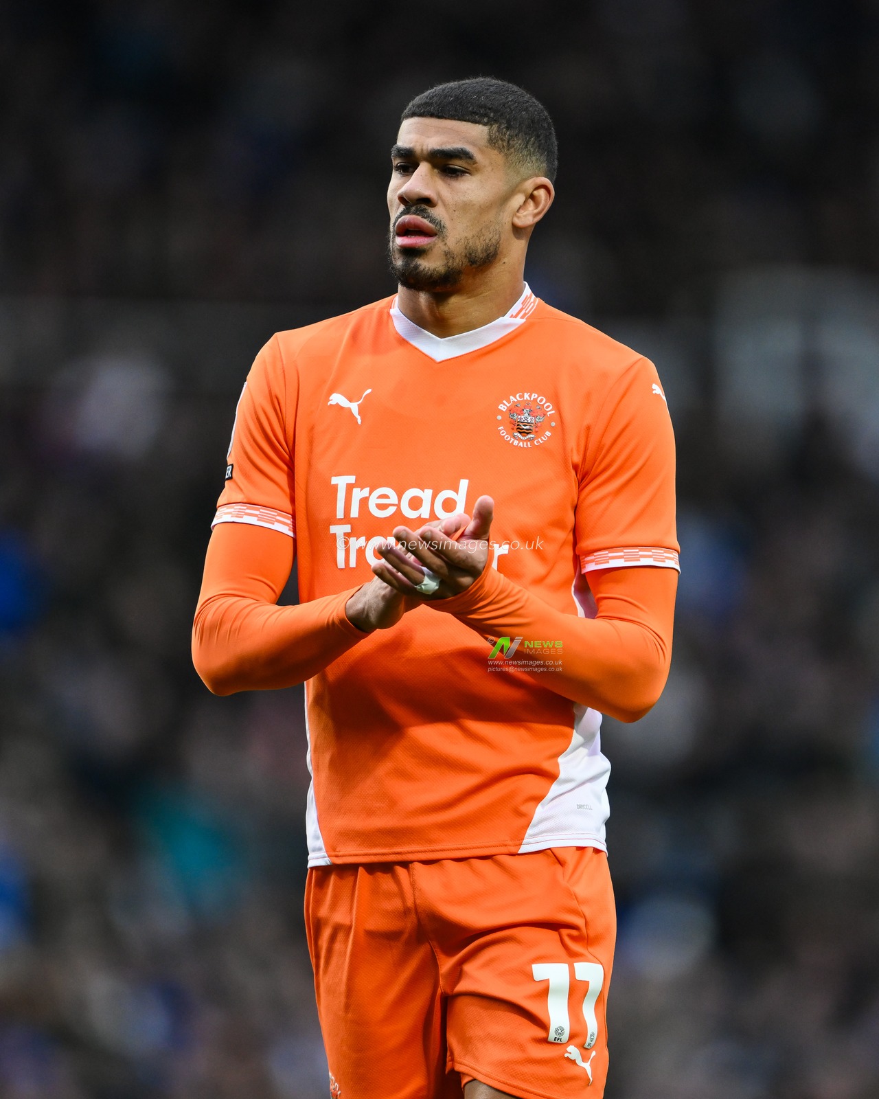 Ashley Fletcher of Blackpool during the Sky Bet League 1 match Birmingham City vs Blackpool at St. Andrew's @ Knighthead Park, Birmingham, United Kingdom, 29th December 2024

(Photo by Craig Thomas/News Images)