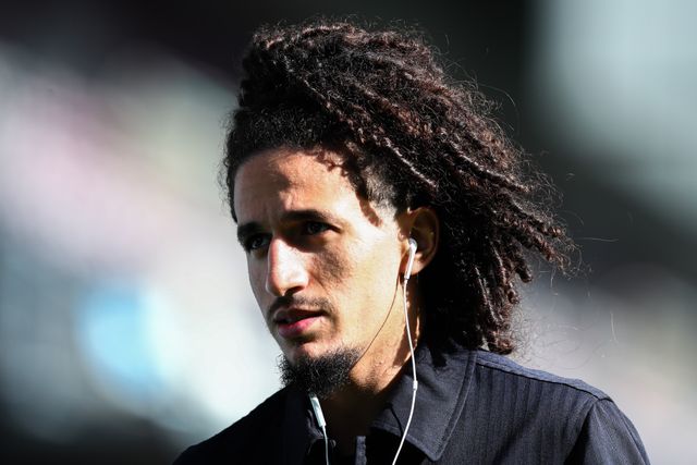 Hannibal Mejbri of Burnley arrives at stadium ahead of the Premier League match Burnley vs Bournemouth at Turf Moor, Burnley, United Kingdom on 14 March 2026

(Photo by Jorge Horsted/News Images)