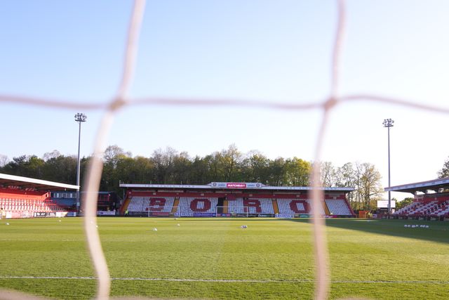 View through the Stevenage net ahead of the Sky Bet League One match Stevenage vs Barnsley at Lamex Stadium, Stevenage, United Kingdom on 21st April 2026

(Photo by Harvey Murphy/News Images)