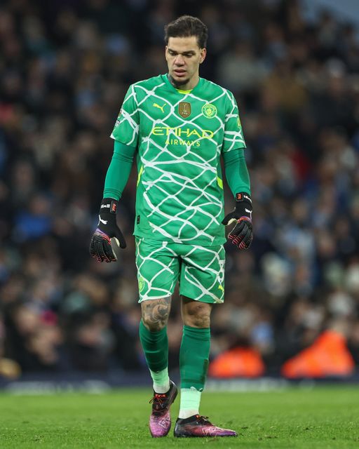 Ederson of Manchester City during the Premier League match Manchester City vs Chelsea at Etihad Stadium, Manchester, United Kingdom, 25th January 2025

(Photo by Mark Cosgrove/News Images)