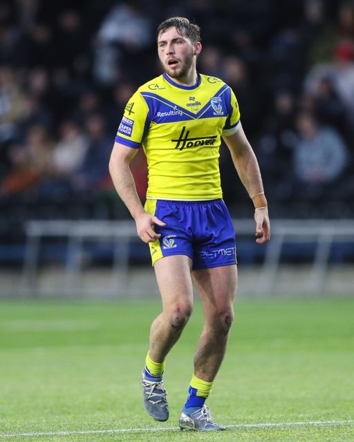 Adam Holroyd of Warrington Wolves during the Betfred Challenge Cup match Widnes Vikings vs Warrington Wolves at DCBL Stadium, Widnes, United Kingdom, 15th March 2025

(Photo by Gareth Evans/News Images)