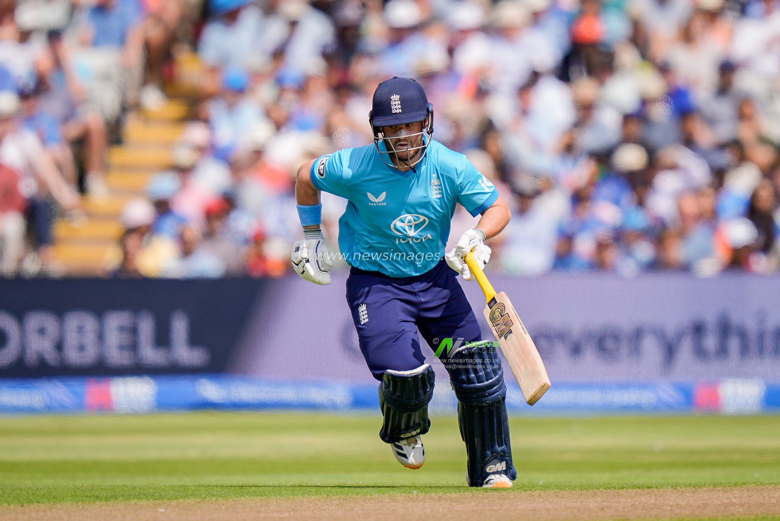Ben Duckett of England reaches for the crease during the 1st Metro Bank ODI match England vs India at Edgbaston, Birmingham, United Kingdom on 14 July 2026

(Photo by Maynard Manyowa/News Images)