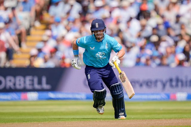 Ben Duckett of England reaches for the crease during the 1st Metro Bank ODI match England vs India at Edgbaston, Birmingham, United Kingdom on 14 July 2026

(Photo by Maynard Manyowa/News Images)