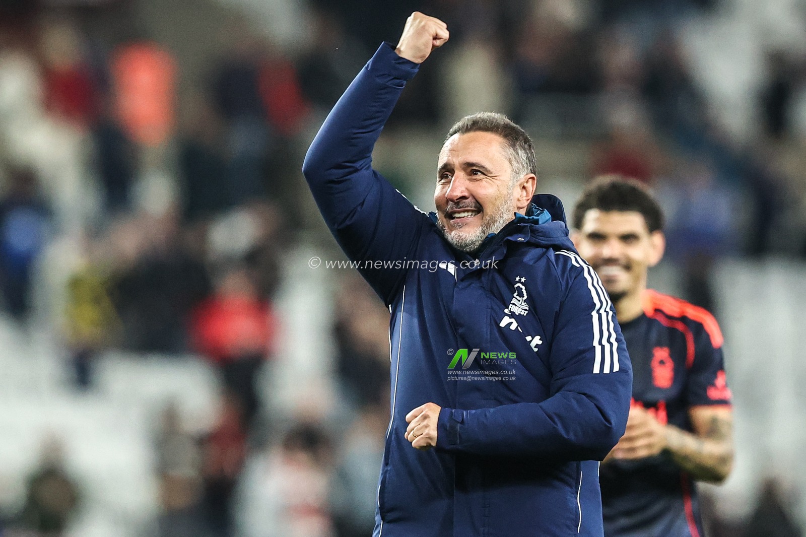 Vitor Pereira manager of Nottingham Forest celebrates the win during the Premier League match Sunderland vs Nottingham Forest at Stadium Of Light, Sunderland, United Kingdom on 24 April 2026

(Photo by Alfie Cosgrove/News Images)
