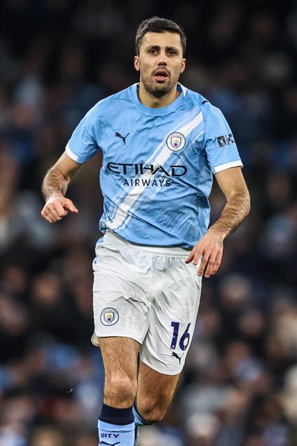 Rodri of Manchester City during the Premier League match Manchester City vs Brighton and Hove Albion at Etihad Stadium, Manchester, United Kingdom, 7th January 2026

(Photo by Alfie Cosgrove/News Images)

*** GER AUT SUI OUT ***