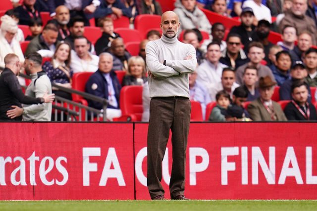 Josep Guardiola manager of Manchester City during the Emirates FA Cup Final match Chelsea vs Manchester City at Wembley Stadium, London, United Kingdom on 16 May 2026

(Photo by Harvey Murphy/News Images)