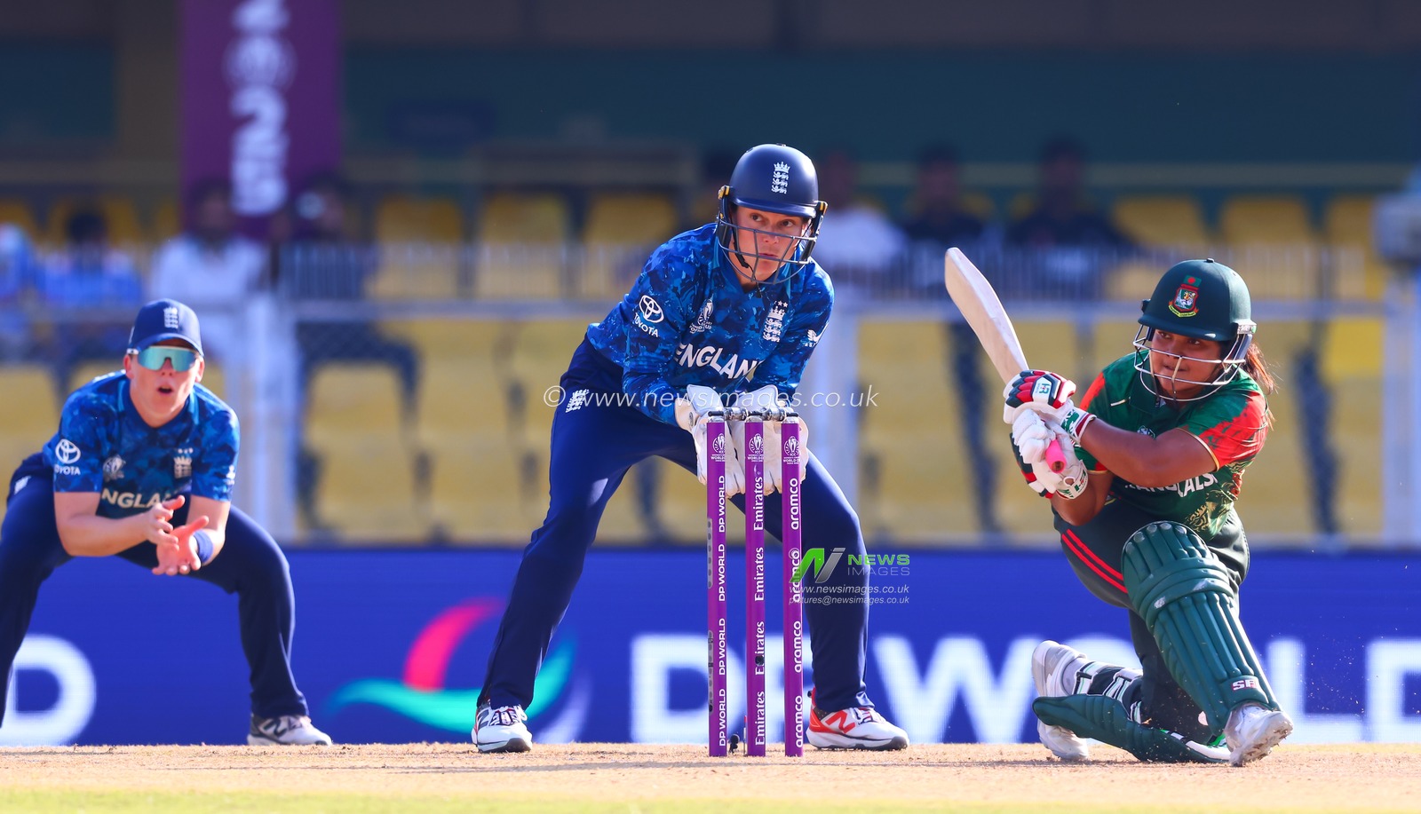 Rubya Haider of Bangladesh during the ICC Women's World Cup match England Women vs Bangladesh Women at ACA Barsapara Cricket Stadium, Guwahati, Assam/ India, 7th October 2025

(Photo by Shubhajit Roy Karmakar/News Images)