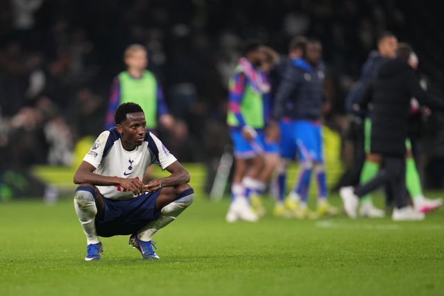 Pape Matar Sarr of Tottenham Hotspur at full time during the Premier League match Tottenham Hotspur vs Crystal Palace at Tottenham Hotspur Stadium, London, United Kingdom on 05 March 2026

(Photo by Harvey Murphy/News Images)