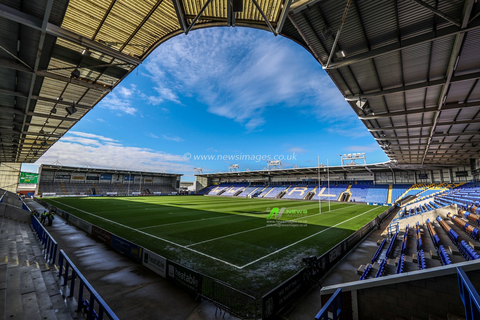 A general view of Halliwell Jones Stadium ahead of the Betfred Super League Round 3 match Warrington Wolves vs Wakefield Trinity at The Halliwell Jones Stadium, Warrington, United Kingdom on 28 February 2026

(Photo by Alfie Cosgrove/News Images)