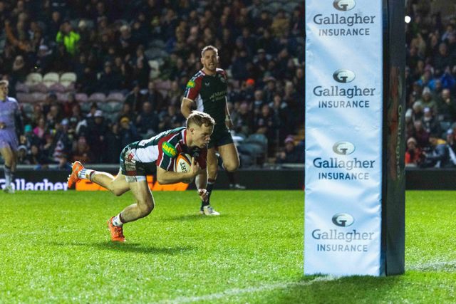  Tom Whiteley of Leicester Tigers during the Gallagher Premiership match Leicester Tigers vs Gloucester Rugby at Mattioli Woods Welford Road Stadium, Leicester, United Kingdom, 19th December 2025

(Photo by Craig Evans/News Images)

*** GER AUT SUI OUT ***