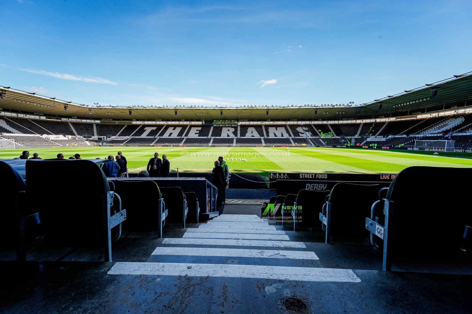 A general view of the pitch and stands during the Sky Bet Championship match Derby County vs Stoke City at Pride Park Stadium, Derby, United Kingdom on 06 April 2026

(Photo by Maynard Manyowa/News Images)