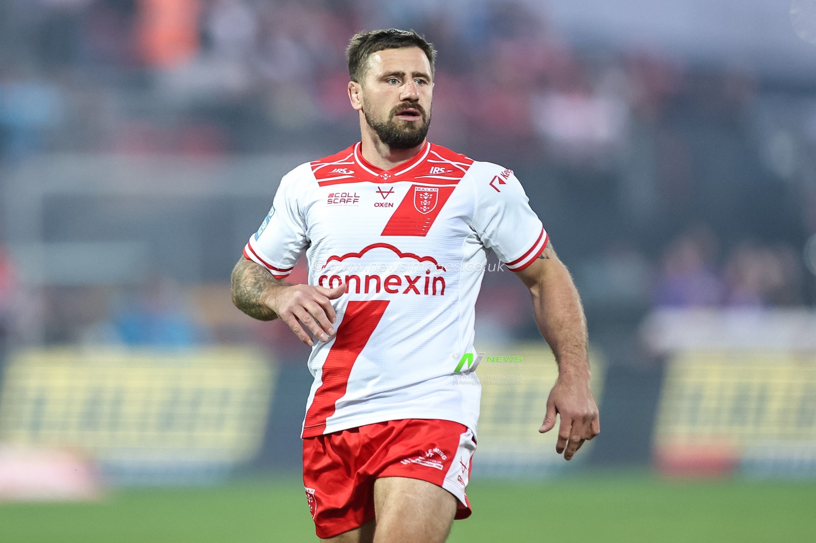 Michael McIlorum of Hull KR during the Betfred Super League Round 7 match Hull KR vs Wigan Warriors at Sewell Group Craven Park, Kingston upon Hull, United Kingdom, 11th April 2025

(Photo by Mark Cosgrove/News Images)
