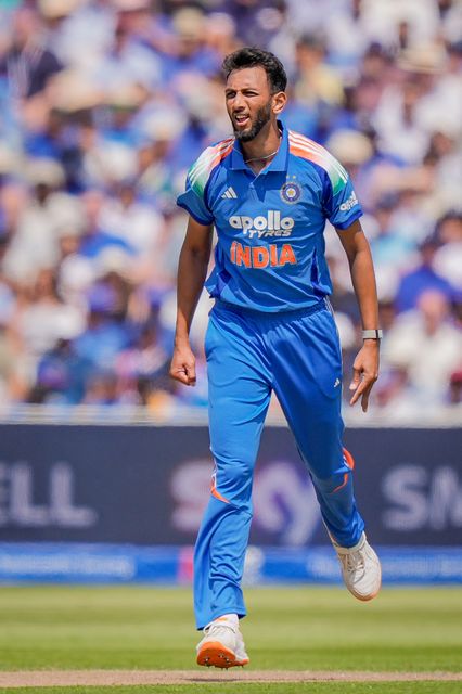 Prasidh Krishna of India delivers the ball  during the 1st Metro Bank ODI match England vs India at Edgbaston, Birmingham, United Kingdom on 14 July 2026

(Photo by Maynard Manyowa/News Images)