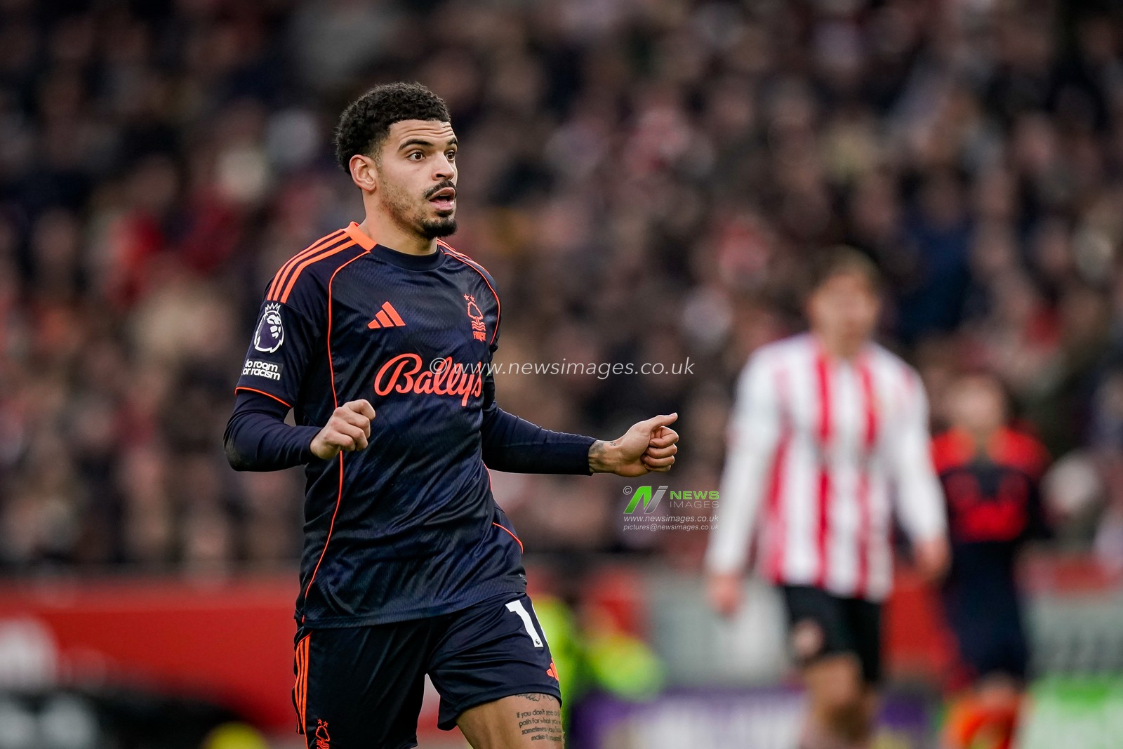 Morgan Gibbs-White of Nottingham Forest during the Premier League match Brentford vs Nottingham Forest at The Gtech Community Stadium, London, United Kingdom, 25th January 2026

(Photo by Maynard Manyowa/News Images)