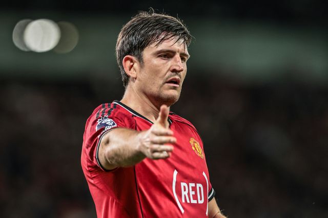 Harry Maguire of Manchester United during the Premier League match Manchester United vs Brentford at Old Trafford, Manchester, United Kingdom on 27 April 2026

(Photo by Mark Cosgrove/News Images)