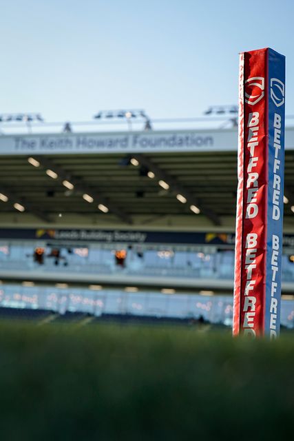 A general view of the pitch and stands during the Betfred Super League round 9 match Leeds Rhinos vs Catalans Dragons at AMT Headingley Stadium, Leeds, United Kingdom on 24 April 2026

(Photo by Maynard Manyowa/News Images)