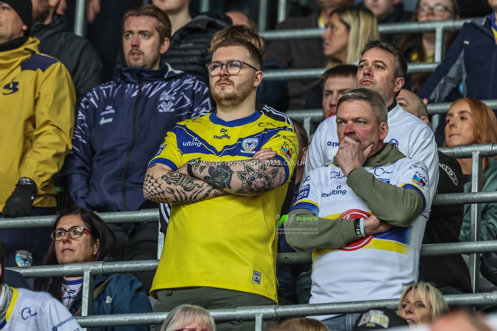 Warrington fans during the Betfred Magic Weekend 2025 match Wigan Warriors vs Warrington Wolves at St. James's Park, Newcastle, United Kingdom, 4th May 2025

(Photo by Mark Cosgrove/News Images)