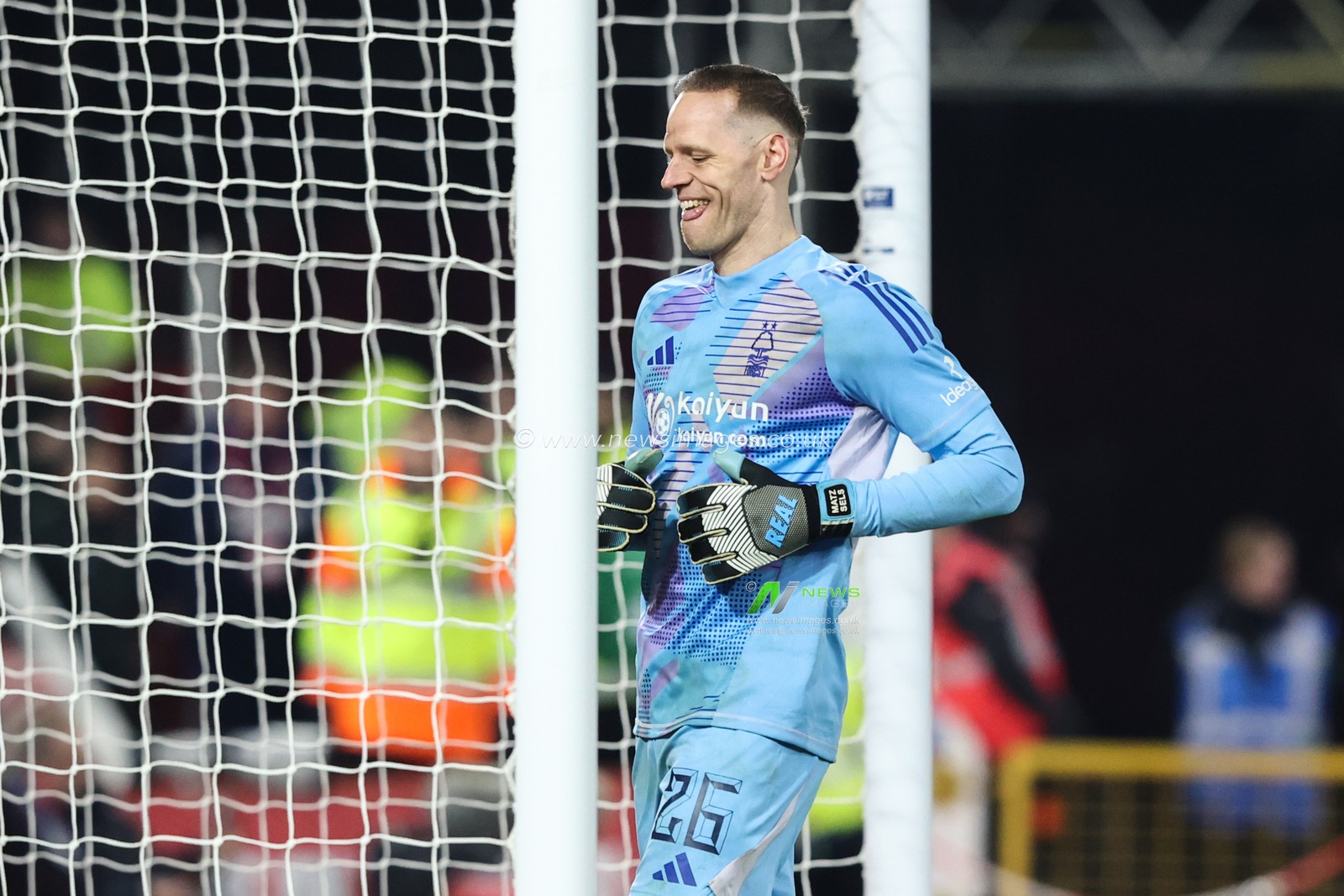 Matz Sels of Nottingham Forest reacts as referee Tony Harrington blows for full time in extra time meaning penalties during the Emirates FA Cup 5th Round match Nottingham Forest vs Ipswich Town at City Ground, Nottingham, United Kingdom, 3rd March 2025

(Photo by Alfie Cosgrove/News Images)