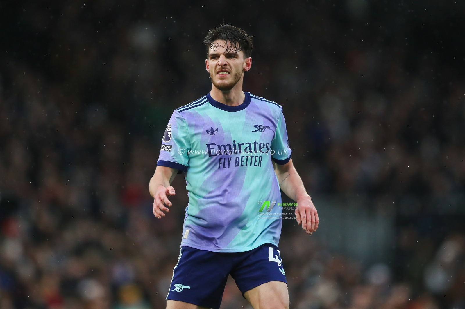Declan Rice of Arsenal during the Premier League match Fulham vs Arsenal at Craven Cottage, London, United Kingdom, 8th December 2024

(Photo by Gareth Evans/News Images)