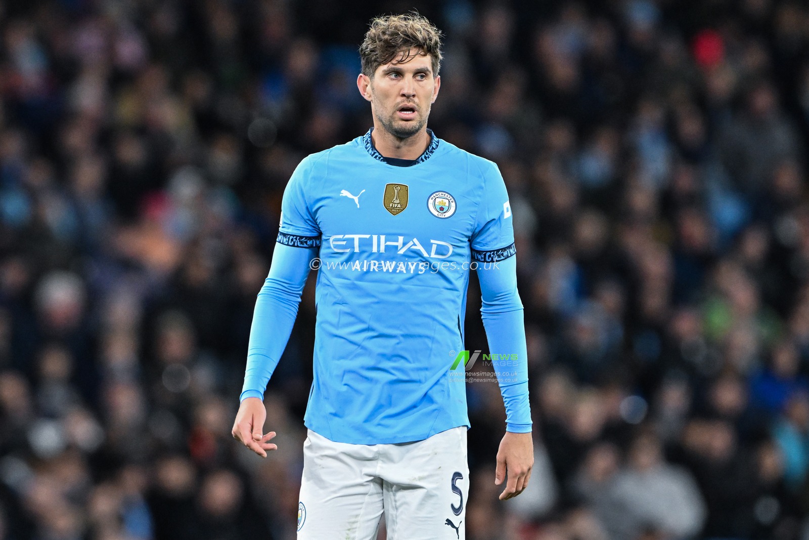John Stones of Manchester City during the UEFA Champions League, League Stage Manchester City v Sparta Prague at Etihad Stadium, Manchester, United Kingdom, 23rd October 2024

(Photo by Cody Froggatt/News Images)