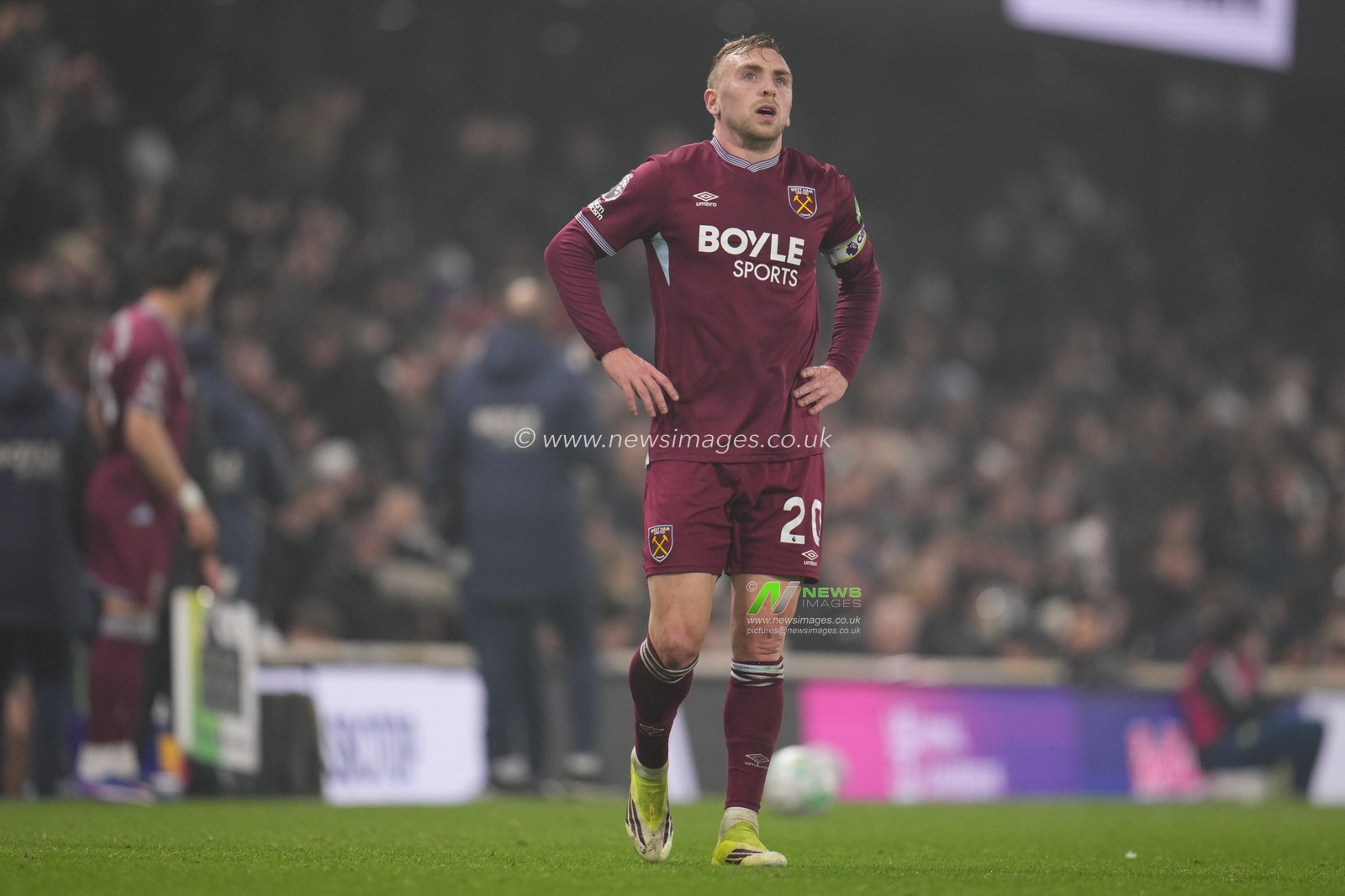 Jarrod Bowen of West Ham United during the Premier League match Fulham vs West Ham United at Craven Cottage, London, United Kingdom on 04 March 2026

(Photo by Harvey Murphy/News Images)