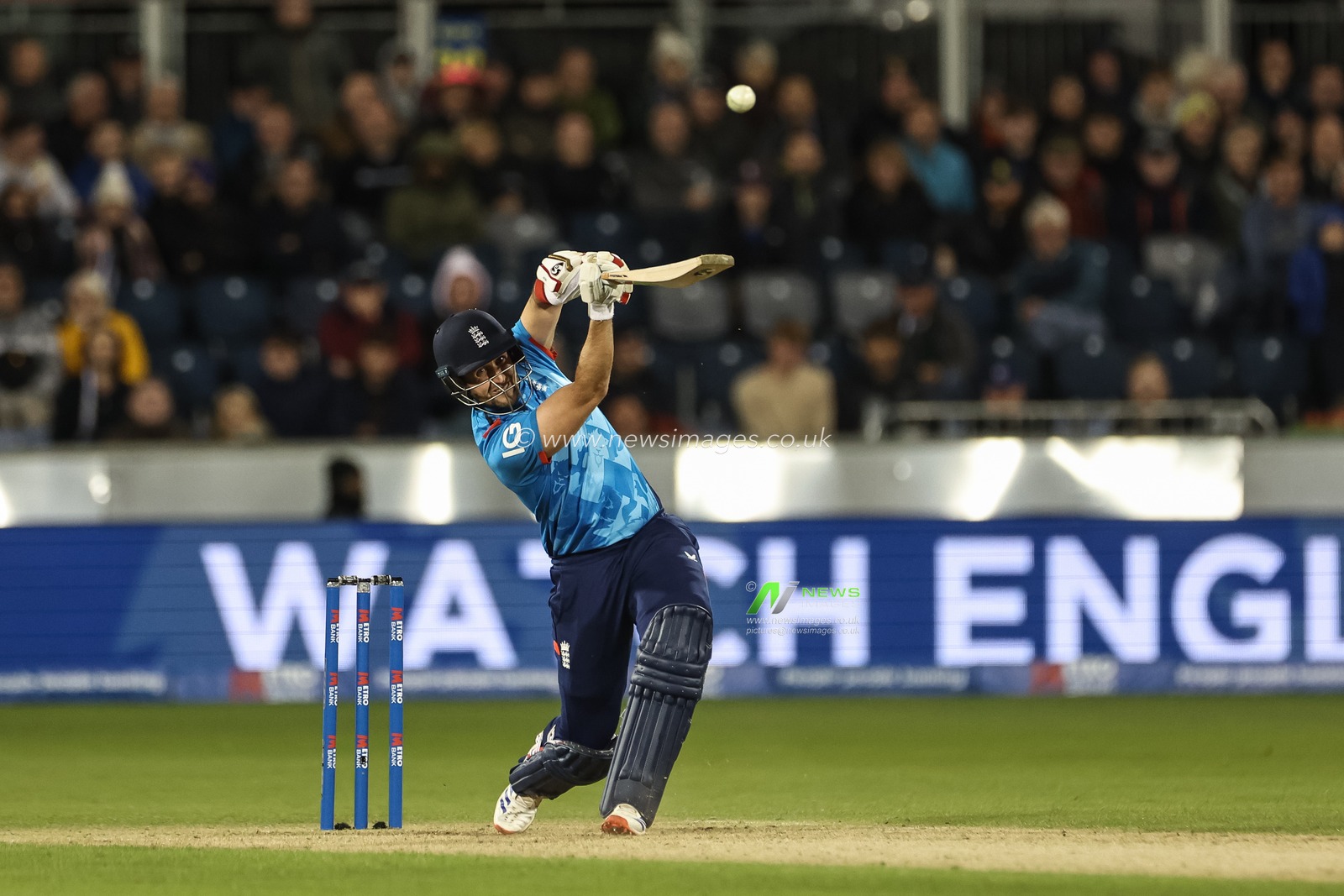 Liam Livingstone of England hits a four during the Third Metro Bank One Day International match England vs Australia at The Seat Unique Riverside, Chester-le-street, United Kingdom, 24th September 2024

(Photo by Mark Cosgrove/News Images)