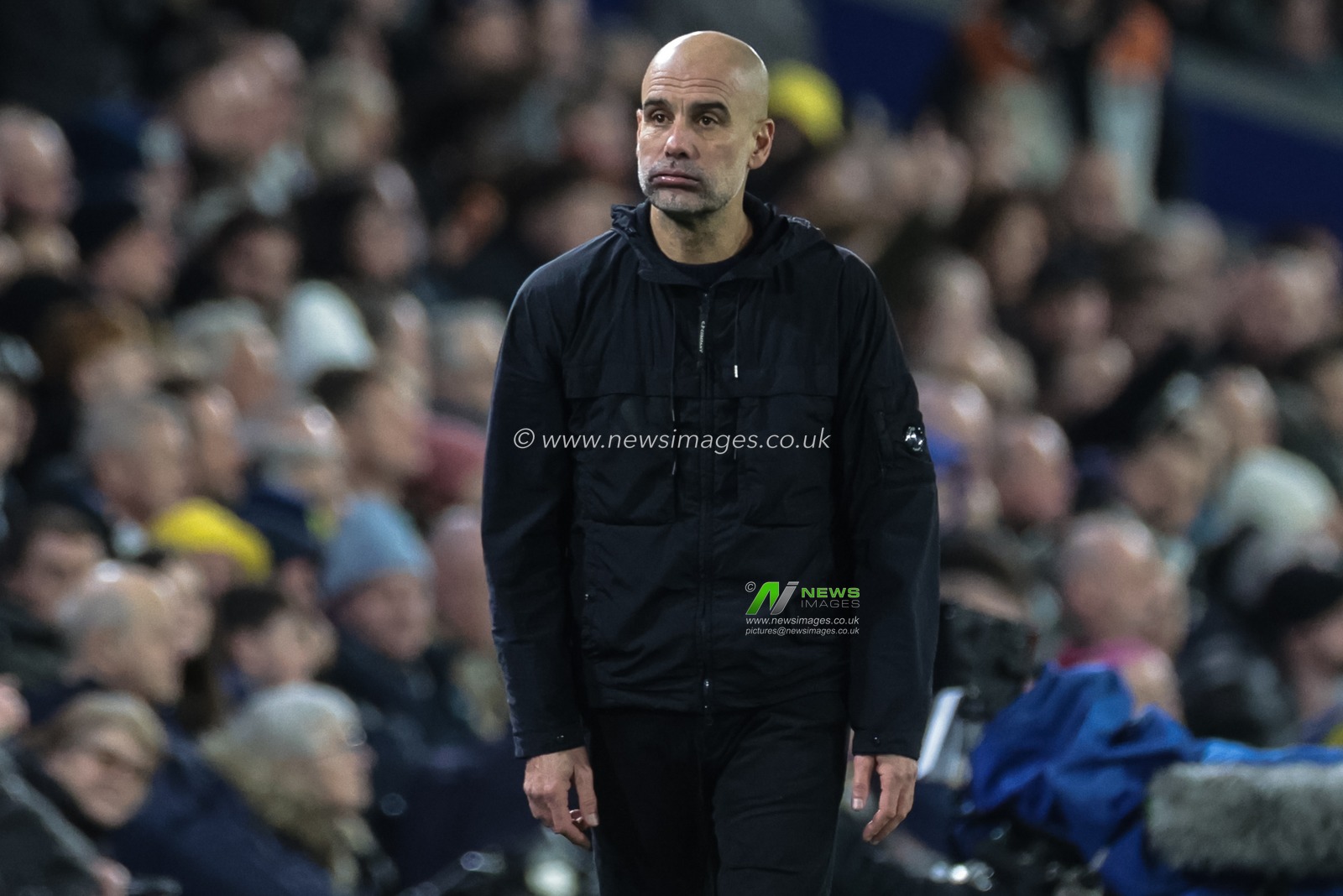 Pep Guardiola manager of Manchester City looks on during the Premier League match Leeds United vs Manchester City at Elland Road, Leeds, United Kingdom on 28 February 2026

(Photo by Mark Cosgrove/News Images)